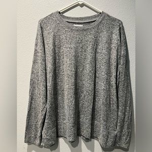 Lucky Brand Jersey Long Sleeve Crewneck in Gray. Size L.